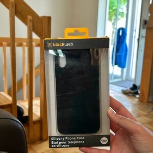 NEW blackweb iphone XS Max silicone black iphone case